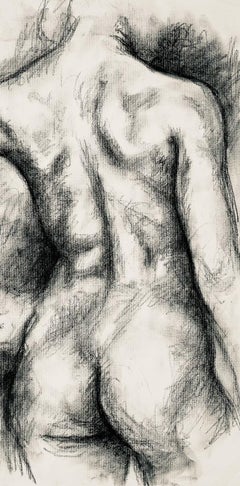 Renaissance Female Nude Figure Study, 1964, Ian Hornak — Drawing