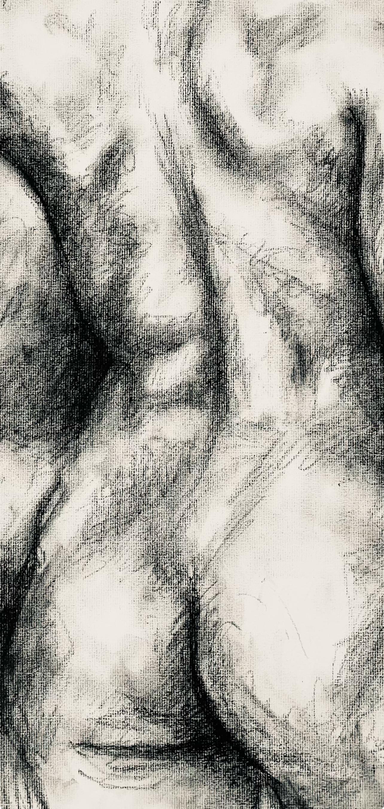Renaissance Female Nude Figure Study, 1964, Ian Hornak — Drawing For Sale 2