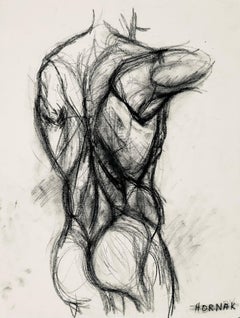 Studio di figura maschile rinascimentale, 1964, Ian Hornak - Disegno