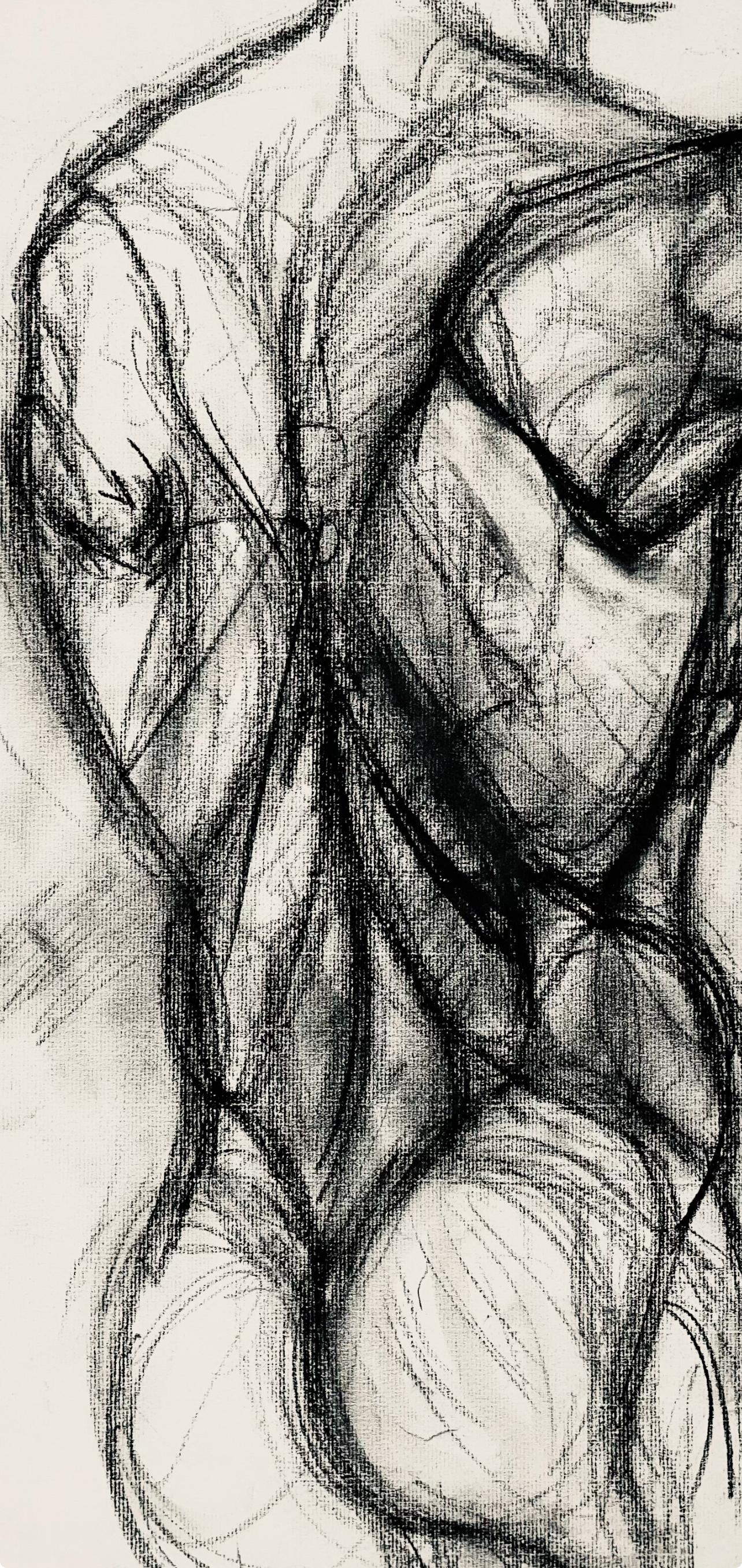 Renaissance Male Nude Figure Study, 1964, Ian Hornak — Drawing For Sale 1