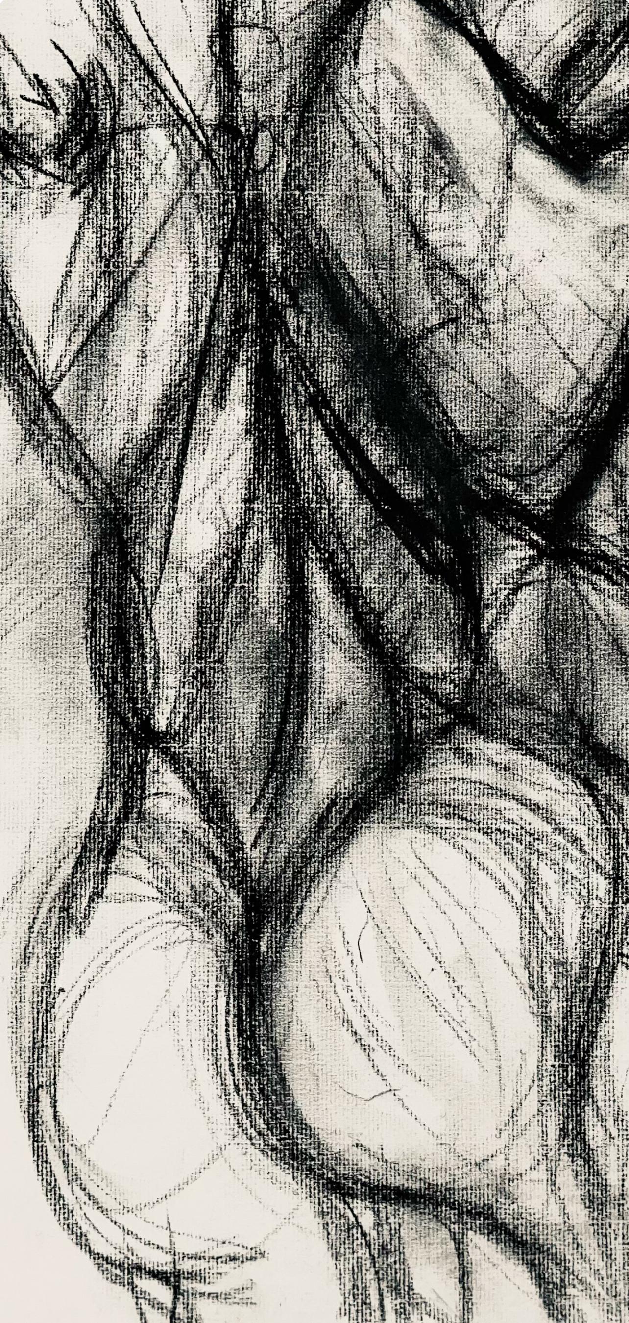 Renaissance Male Nude Figure Study, 1964, Ian Hornak — Drawing For Sale 3