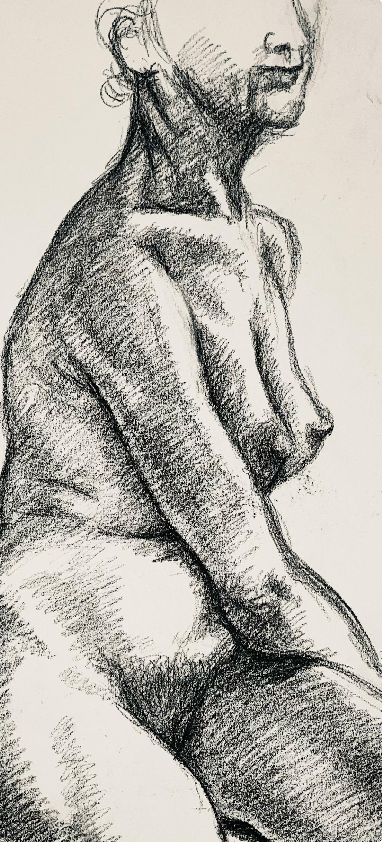 Renaissance Female Nude Figure Study, 1963, Ian Hornak — Drawing For Sale 1