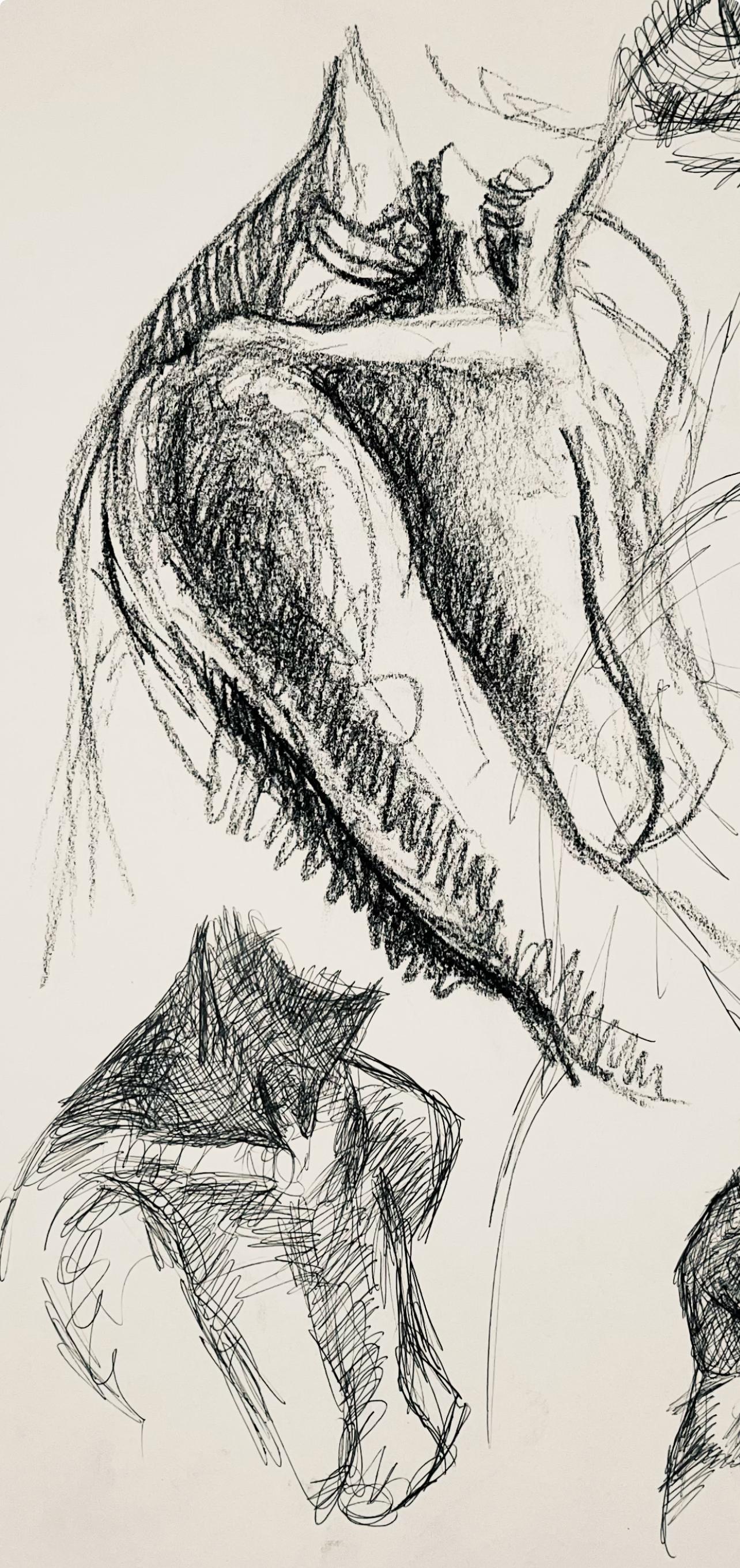 Renaissance Female Nude Figure Study, 1963, Ian Hornak — Drawing For Sale 2
