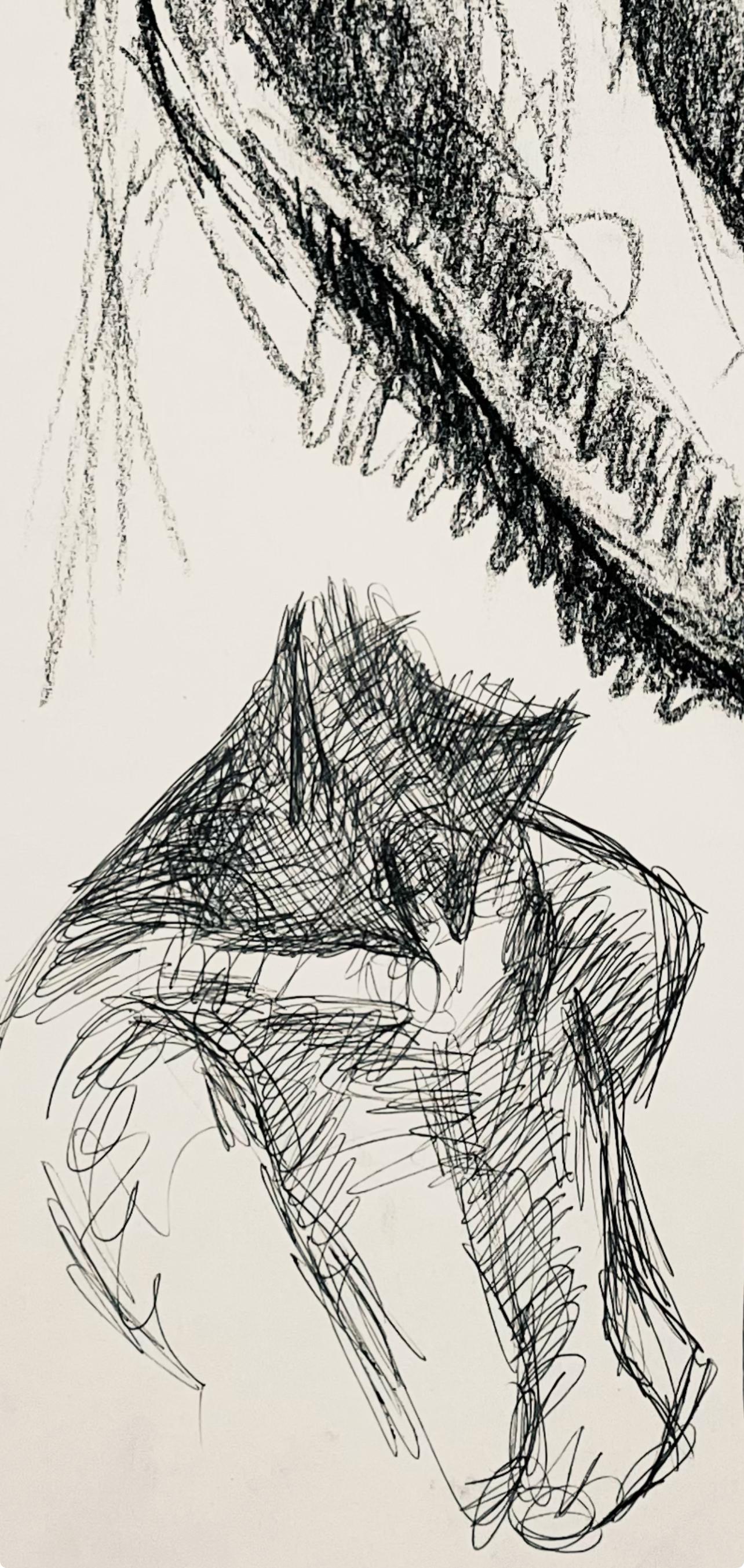 Renaissance Female Nude Figure Study, 1963, Ian Hornak — Drawing For Sale 4
