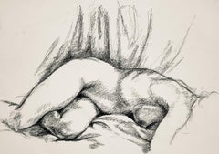 Renaissance Female Nude Figure Study, 1963, Ian Hornak — Drawing