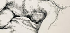 Renaissance Female Nude Figure Study, 1963, Ian Hornak — Drawing