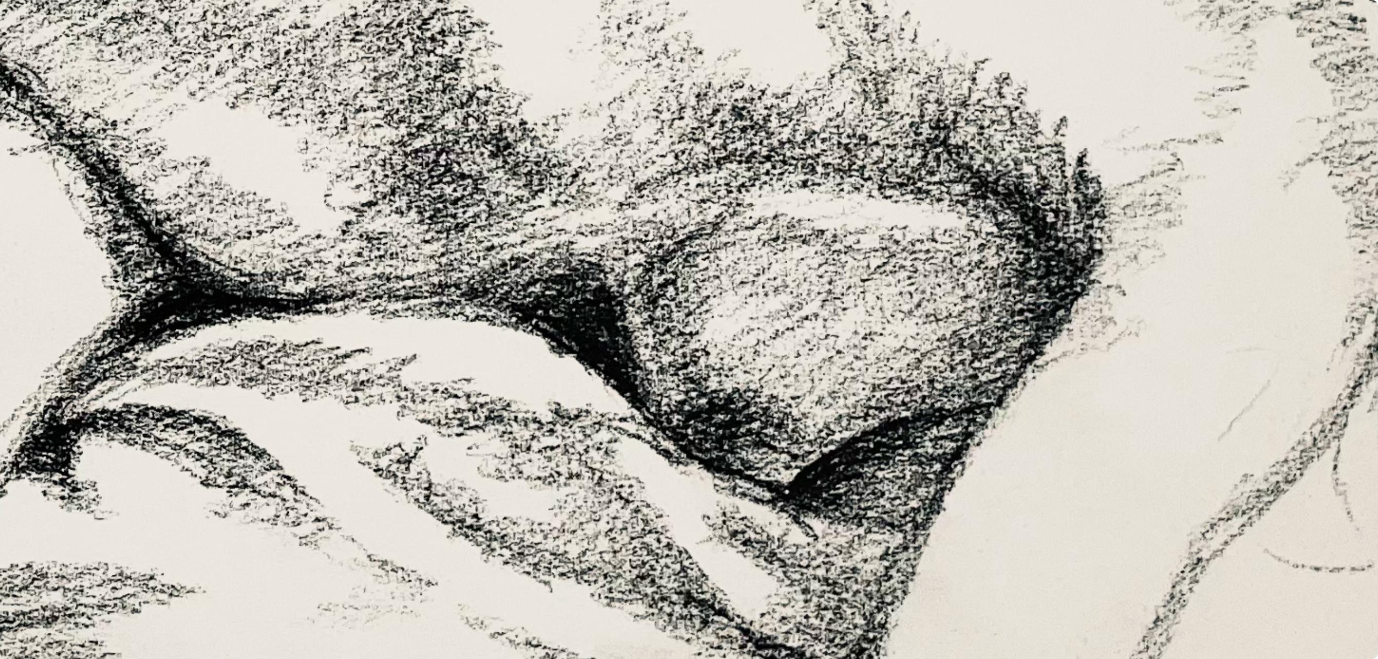Étude de figure de nu féminin de la Renaissance, 1963, Ian Hornak - Dessin en vente 2
