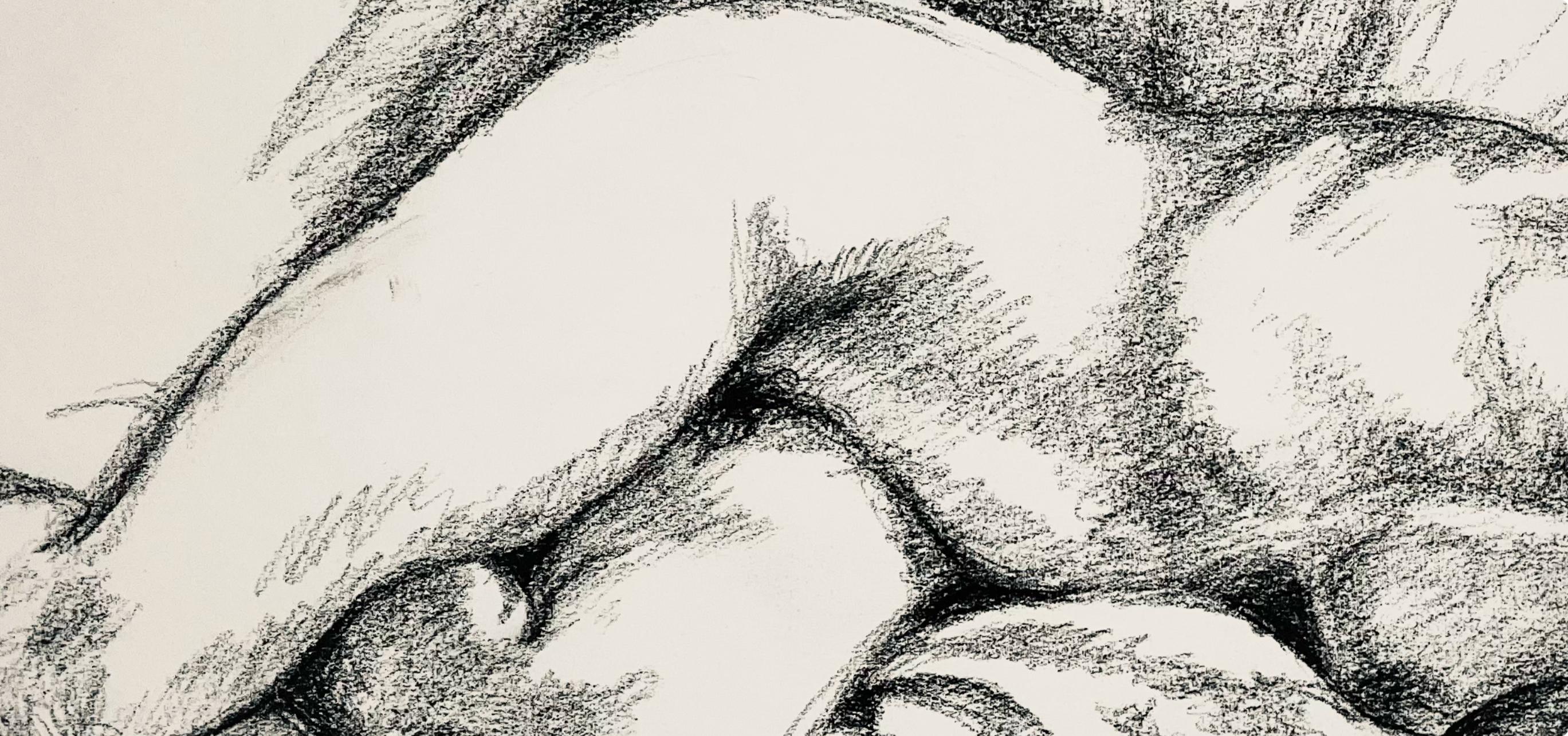 Étude de figure de nu féminin de la Renaissance, 1963, Ian Hornak - Dessin en vente 3