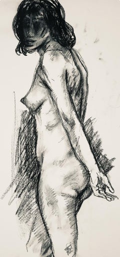 Studio di figura femminile rinascimentale, 1963, Ian Hornak - Disegno