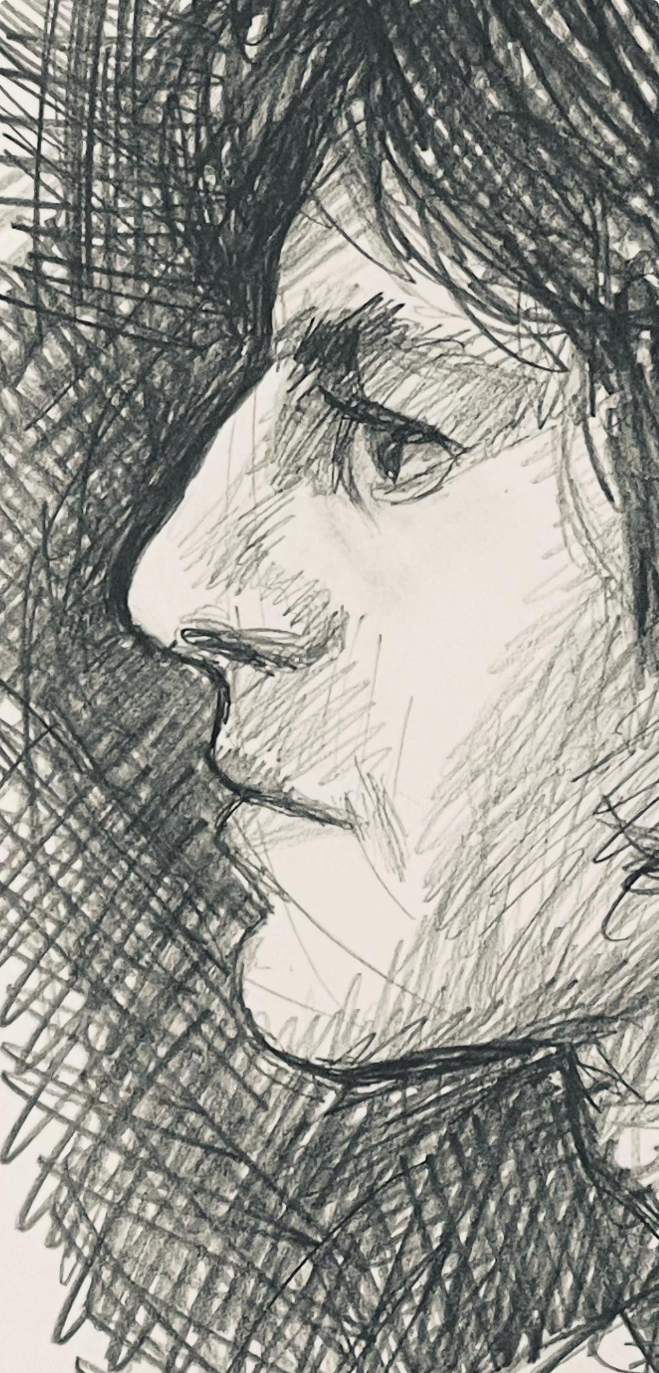 Studio di figura maschile rinascimentale, 1964, Ian Hornak - Disegno in vendita 2