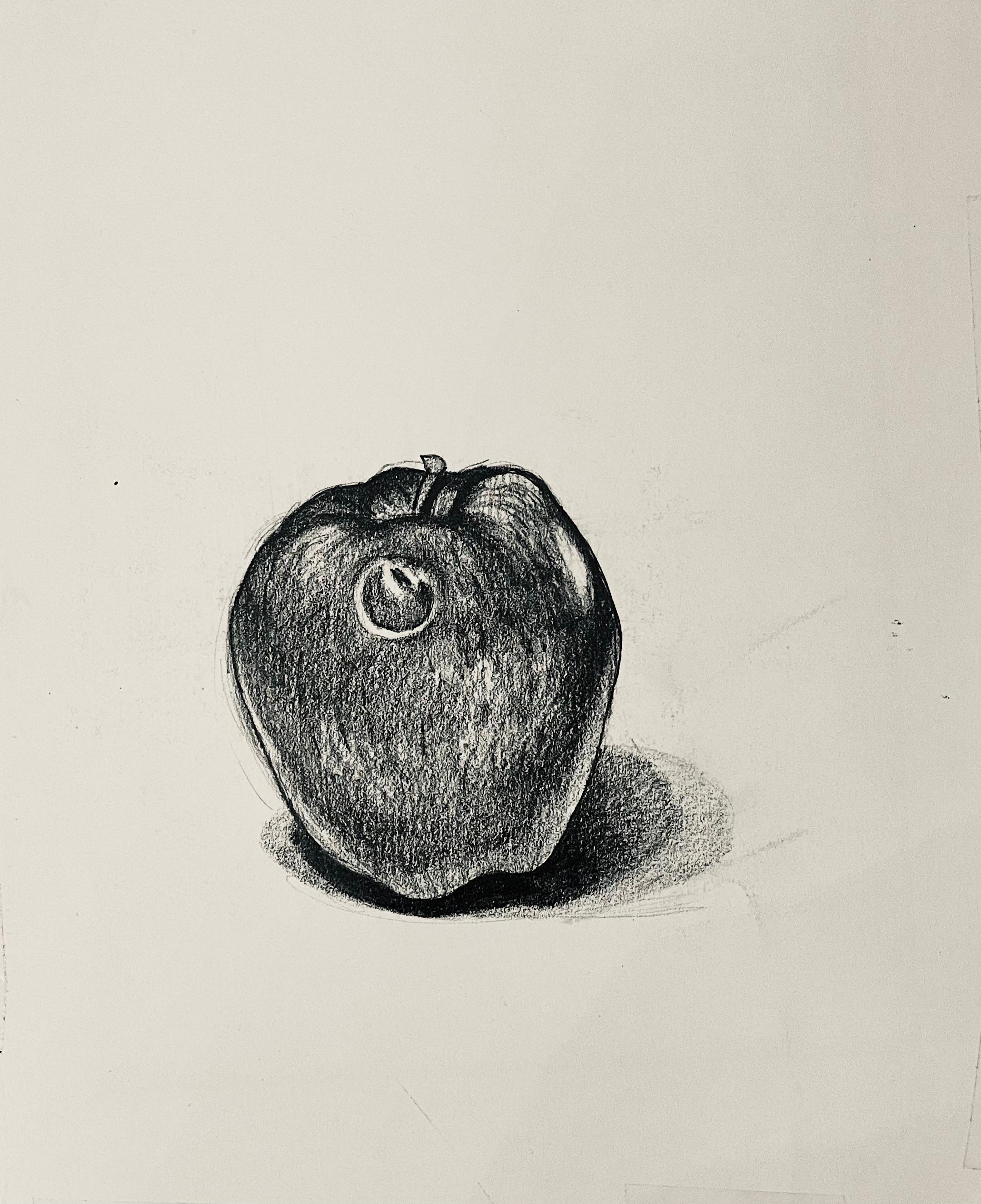 Étude de la pomme, 1985, Ian Hornak - Dessin en vente 4