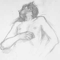 Studio di figura maschile rinascimentale, 1963, Ian Hornak - Disegno