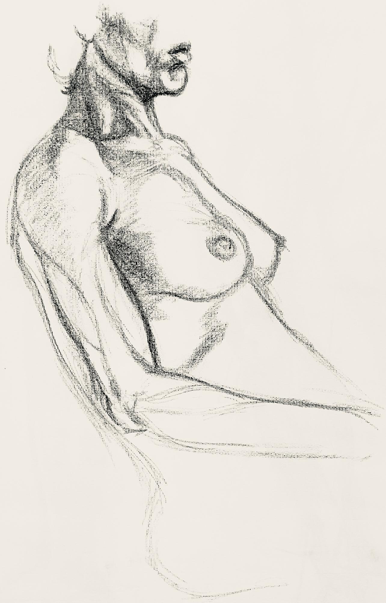 Artista: Ian Hornak (1944-2002)
Titolo: Studio di nudo femminile rinascimentale
Anno: circa 1963
Medio: Disegno originale su carta vélin Strathmore
Dimensioni: 23 x 18 pollici
Condizioni: Buono
Provenienza: Proprietà di Ian Hornak, East Hampton,