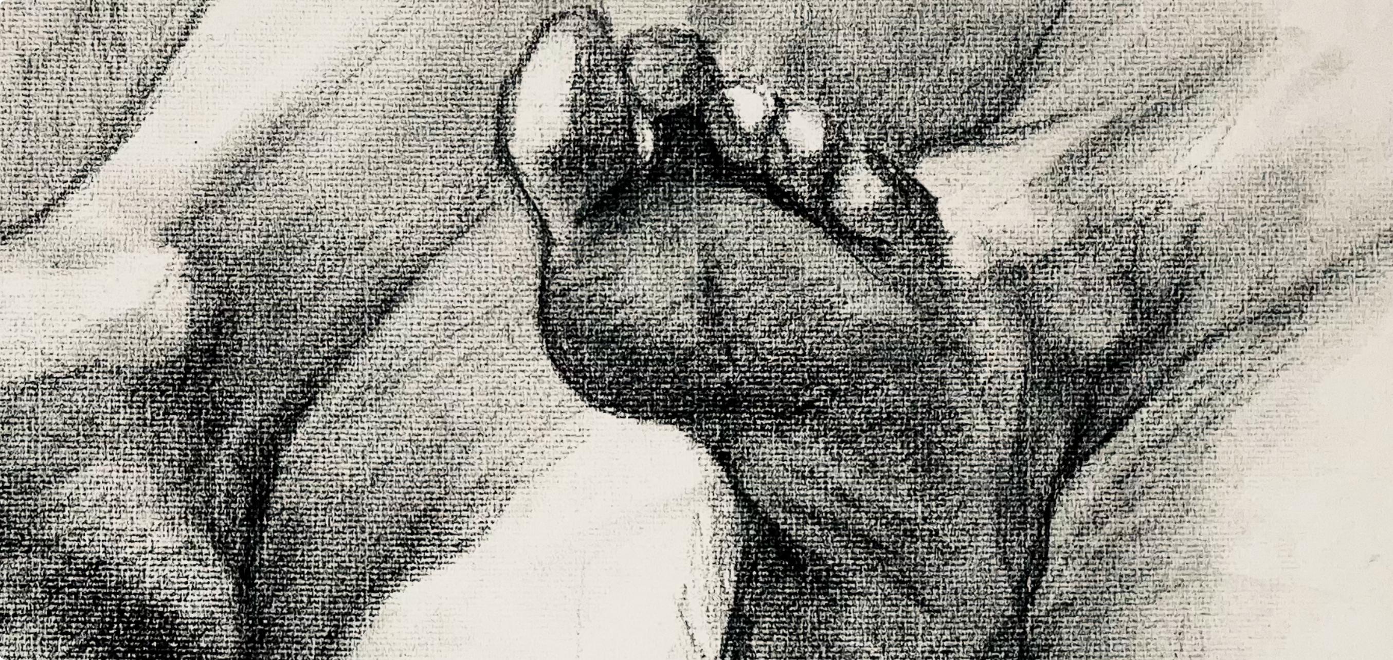 Renaissance Male Foot Figure Study, 1964, Ian Hornak — Drawing For Sale 4