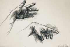 Studio di figura maschile rinascimentale, 1964, Ian Hornak - Disegno