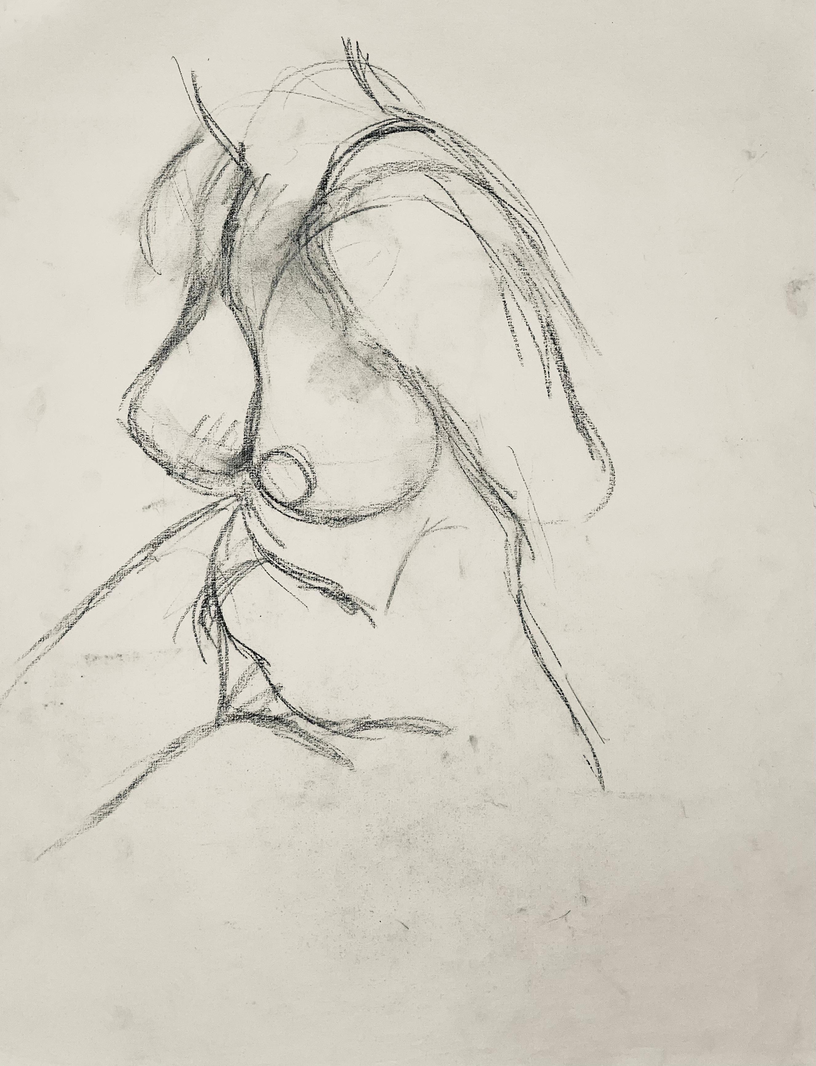 Renaissance Female Nude Figure Study, 1964, Ian Hornak — Drawing For Sale 3