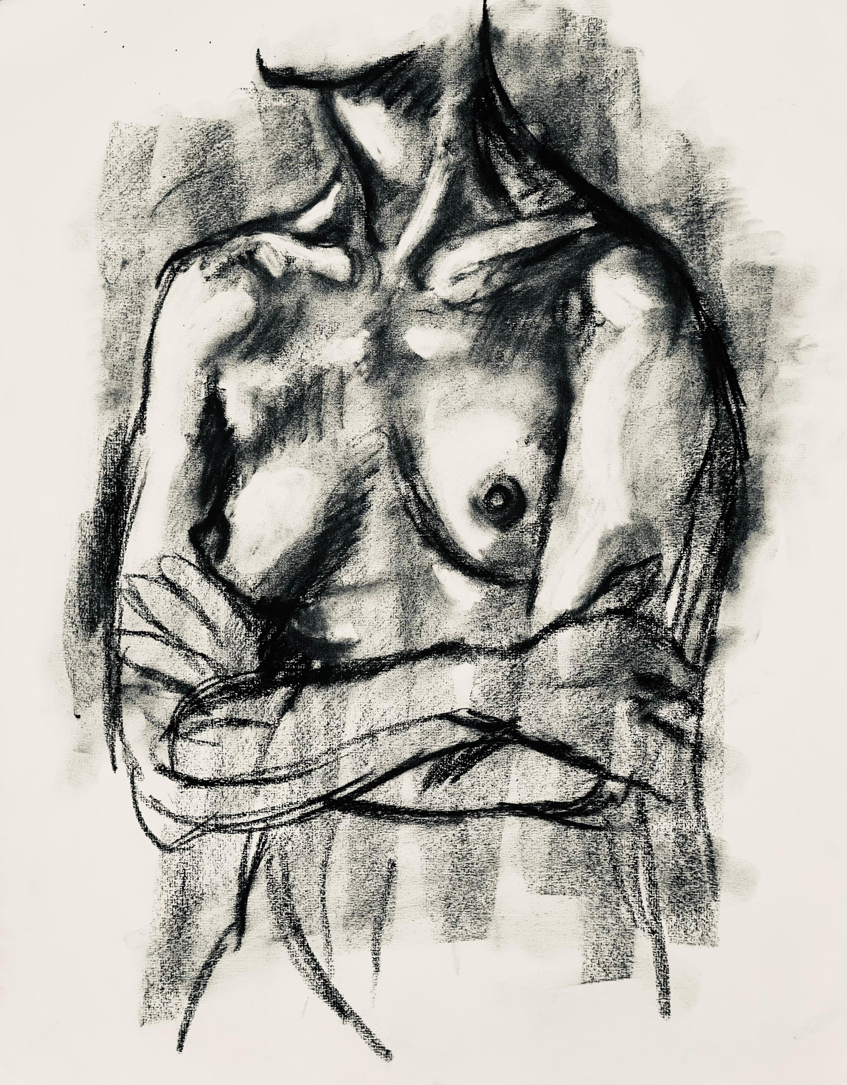 Artist: Ian Hornak (1944-2002)
Title: Renaissance Female Nude Figure Study
Year: circa 1964
Medium: Charcoal on vélin paper
Size: 18 x 23 inches
Condition: Good
Provenance: Estate of Ian Hornak, East Hampton, NY
Notes: Created during Hornak’s