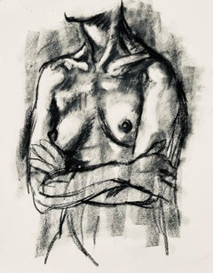 Renaissance Female Nude Figure Study, 1964, Ian Hornak — Drawing