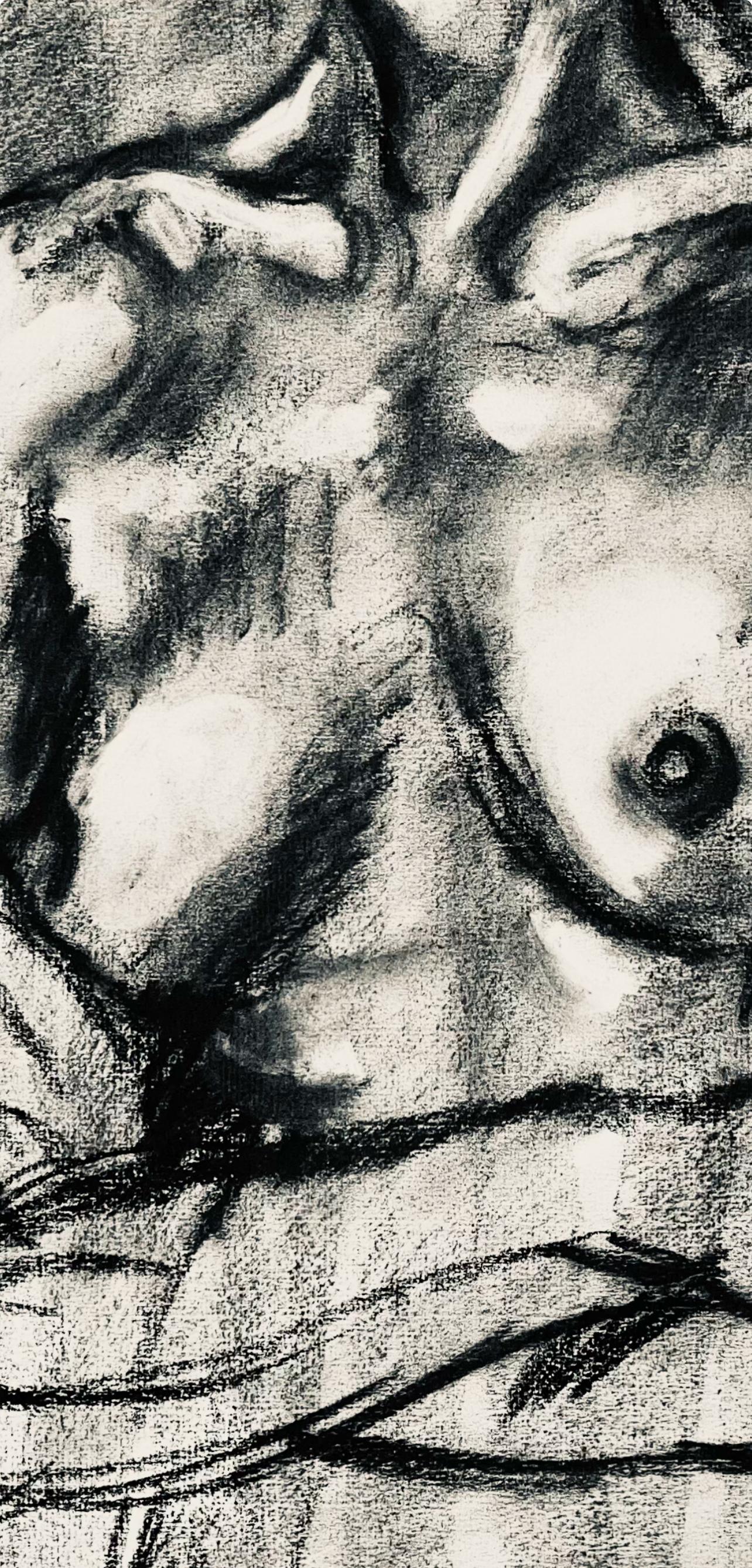Renaissance Female Nude Figure Study, 1964, Ian Hornak — Drawing For Sale 3