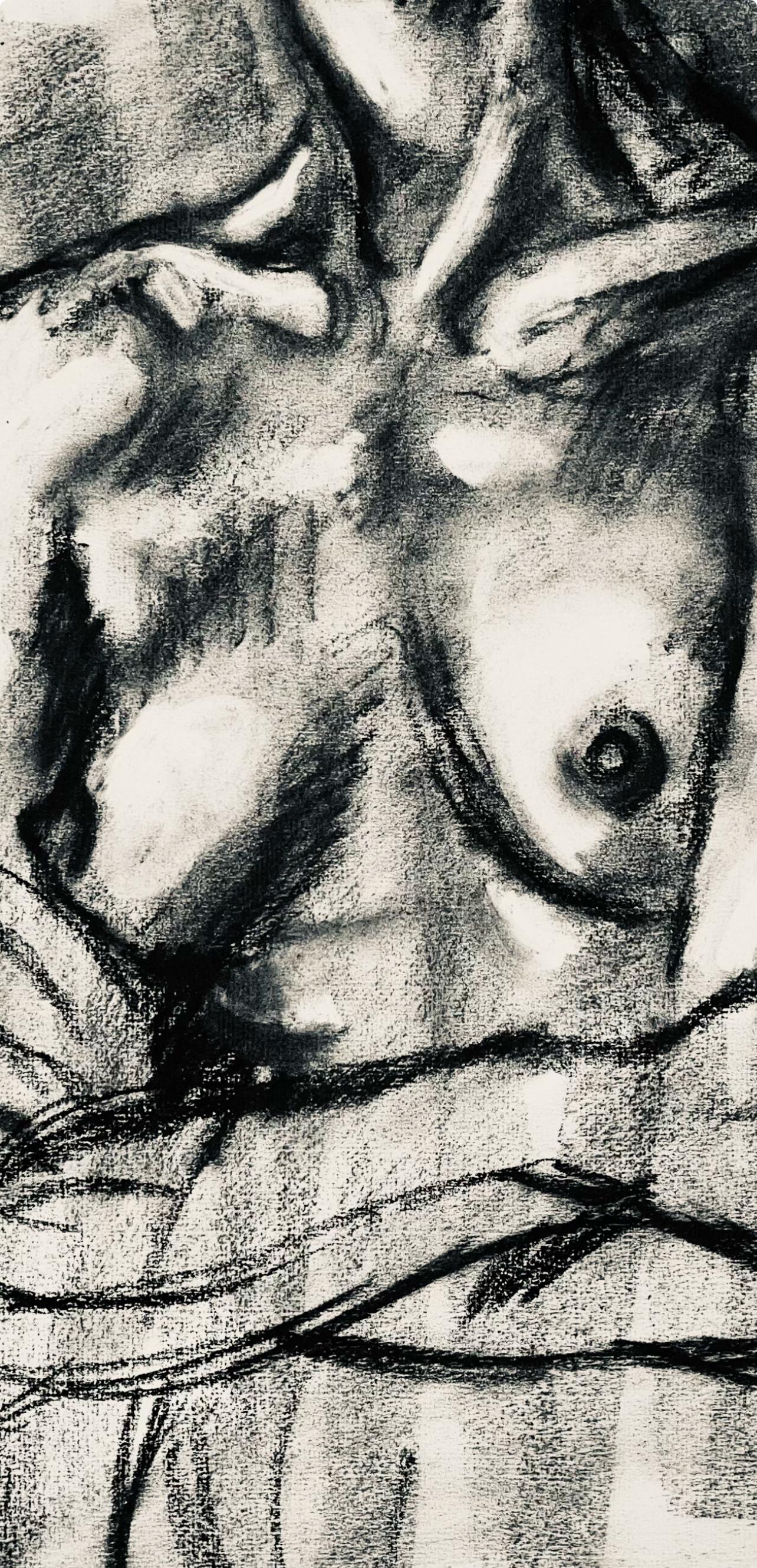 Renaissance Female Nude Figure Study, 1964, Ian Hornak — Drawing For Sale 2