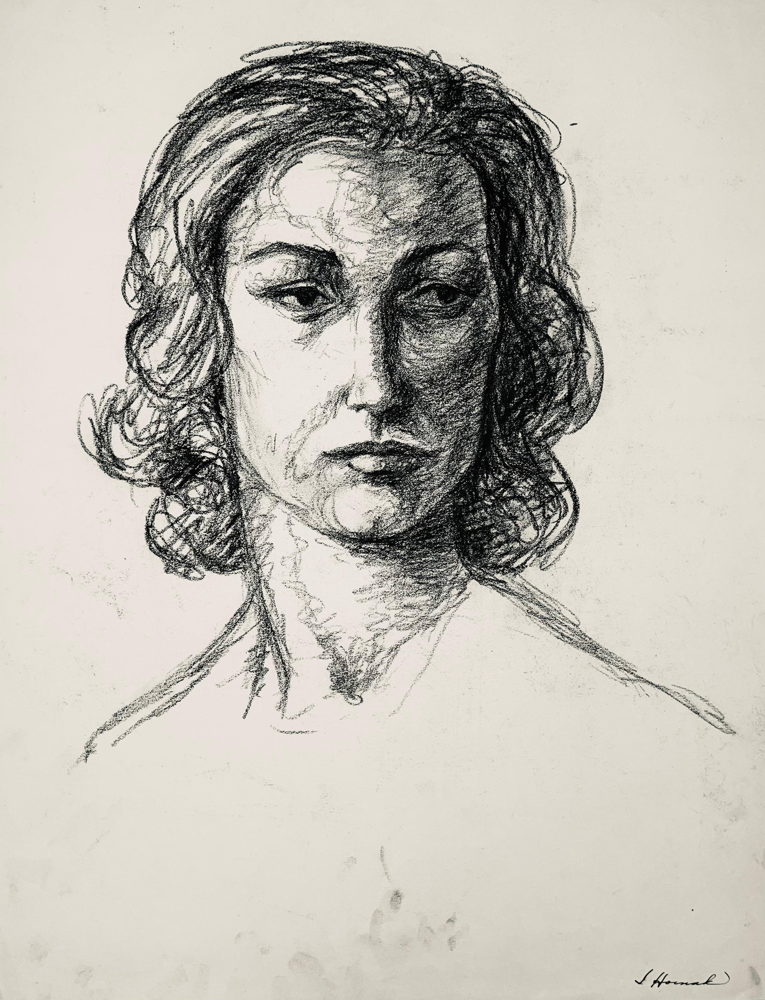 Estudio de figura femenina renacentista, 1964, Ian Hornak - Dibujo en venta 4