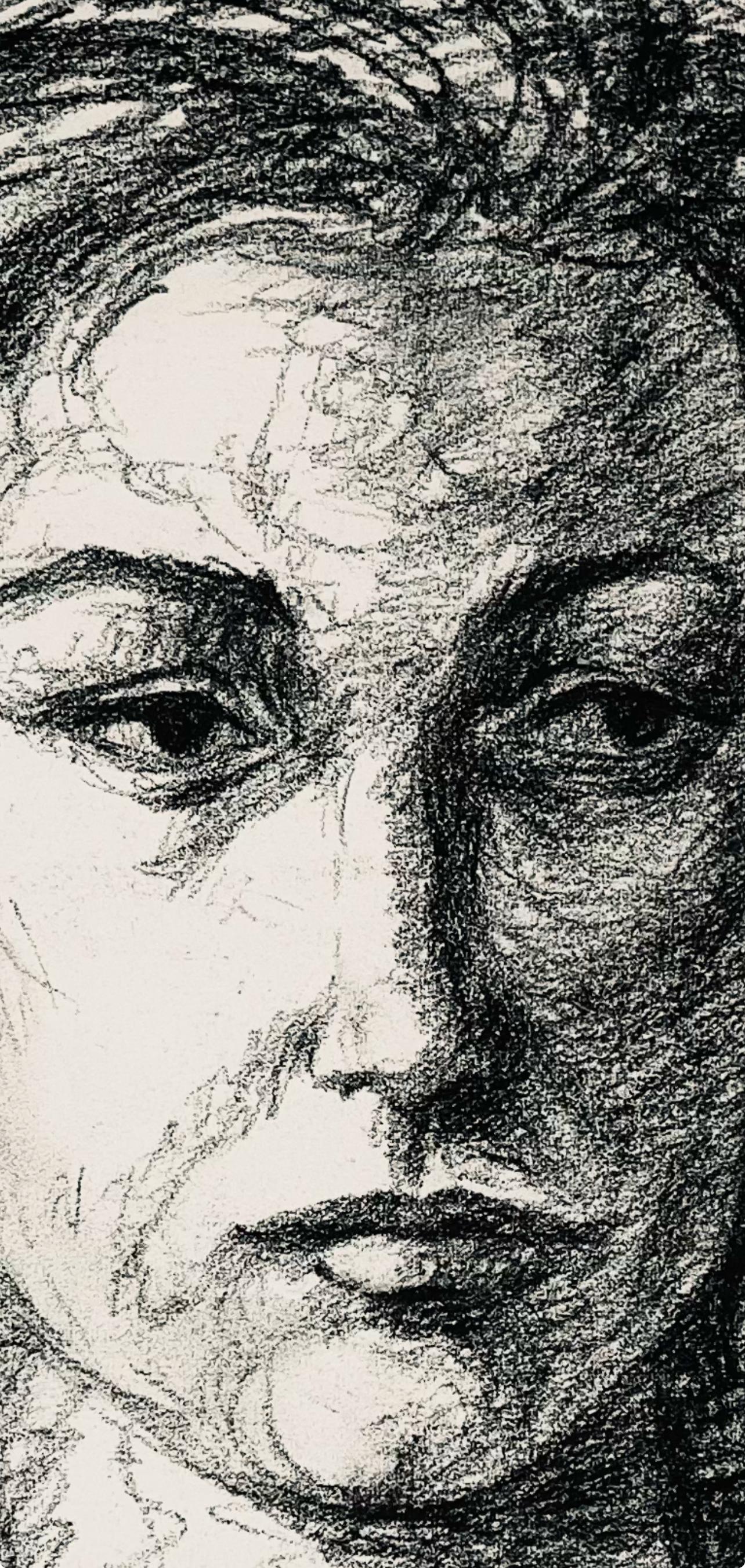 Estudio de figura femenina renacentista, 1964, Ian Hornak - Dibujo en venta 3