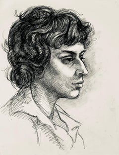 Estudio de figura femenina renacentista, 1964, Ian Hornak - Dibujo