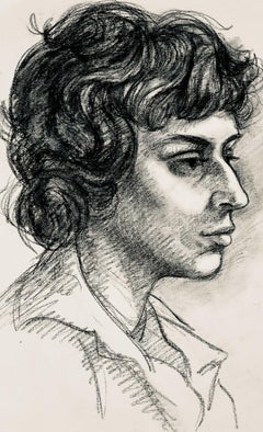 Renaissance Female Figure Study, 1964, Ian Hornak — Drawing