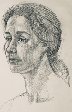 Studio di figura femminile rinascimentale, 1964, Ian Hornak - Disegno