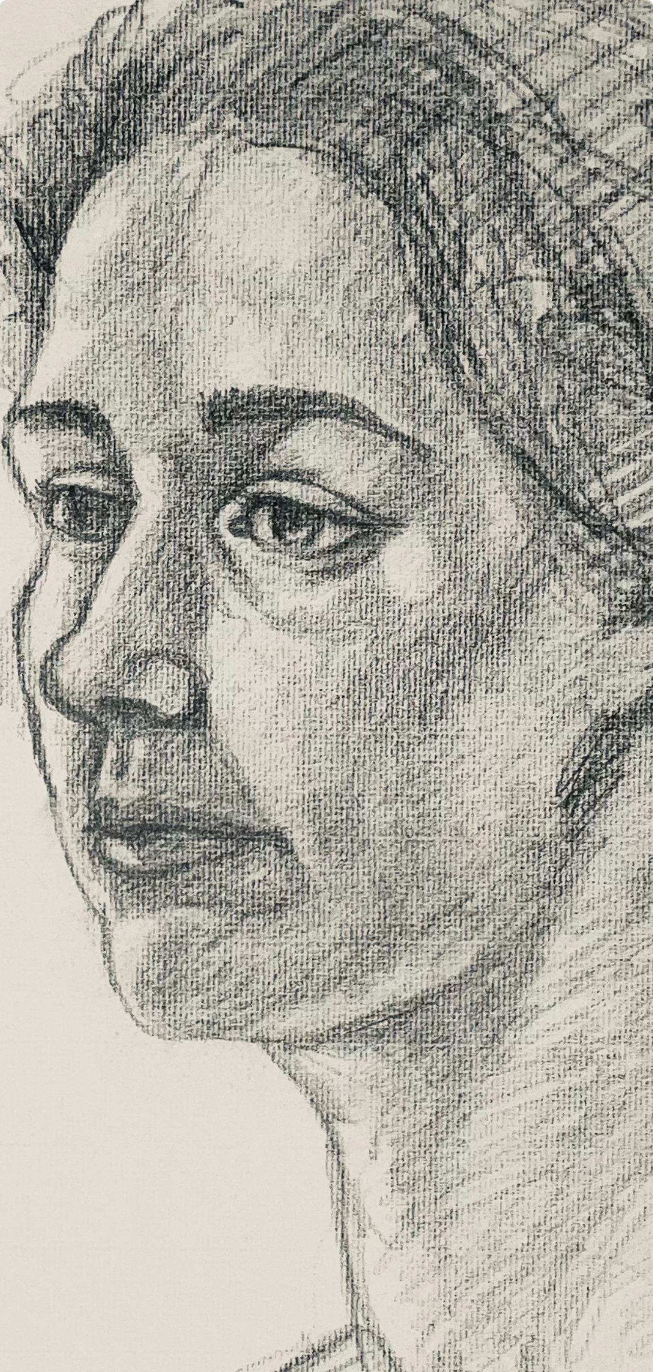 Estudio de figura femenina renacentista, 1964, Ian Hornak - Dibujo en venta 1
