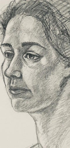 Étude de figure féminine de la Renaissance, 1964, Ian Hornak - Dessin