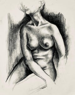 Estudio de figura desnuda femenina renacentista, 1964, Ian Hornak - Dibujo