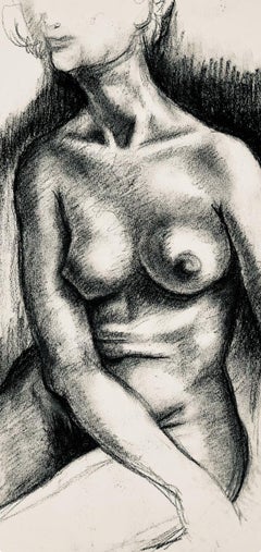 Estudio de figura desnuda femenina renacentista, 1964, Ian Hornak - Dibujo