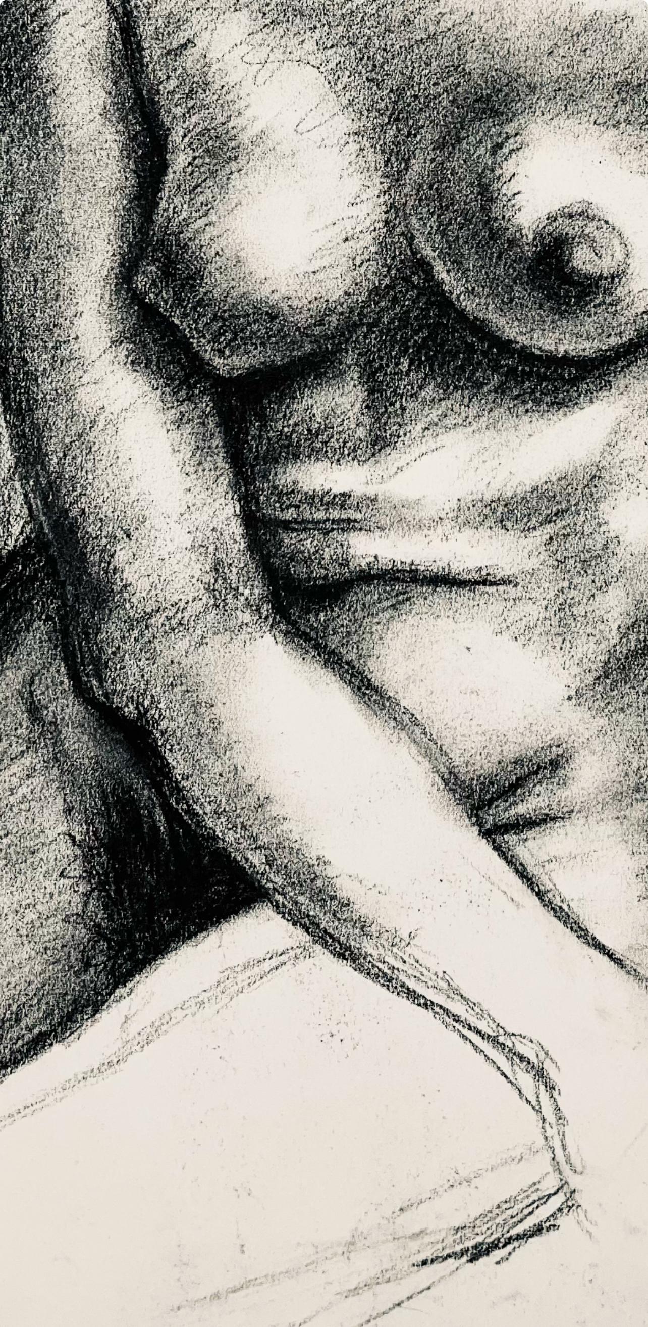 Studio di figura femminile rinascimentale, 1964, Ian Hornak - Disegno in vendita 4