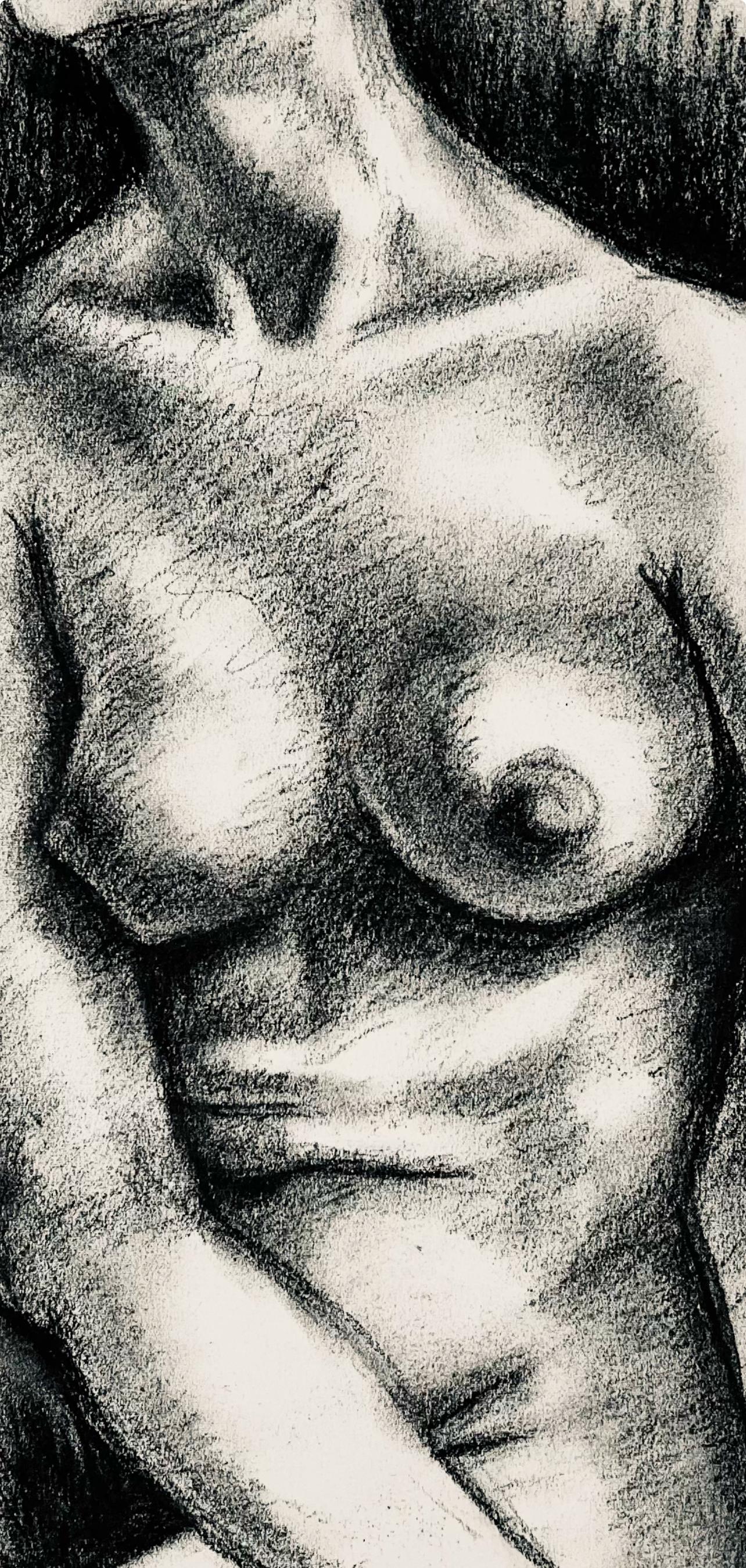 Studio di figura femminile rinascimentale, 1964, Ian Hornak - Disegno in vendita 2