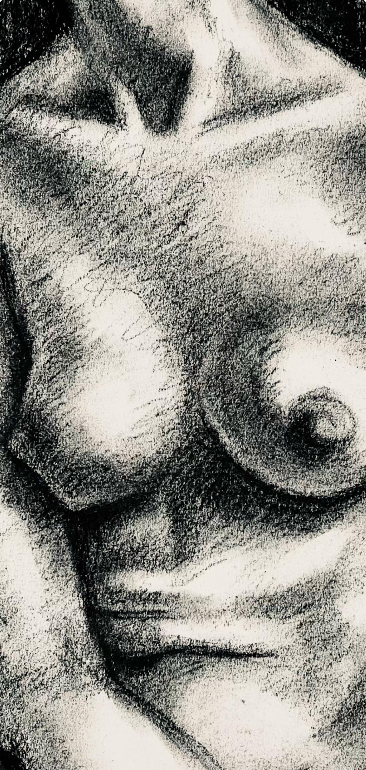 Studio di figura femminile rinascimentale, 1964, Ian Hornak - Disegno in vendita 3