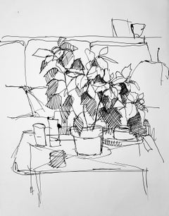 Vintage Still Life, 1964, Ian Hornak — Drawing