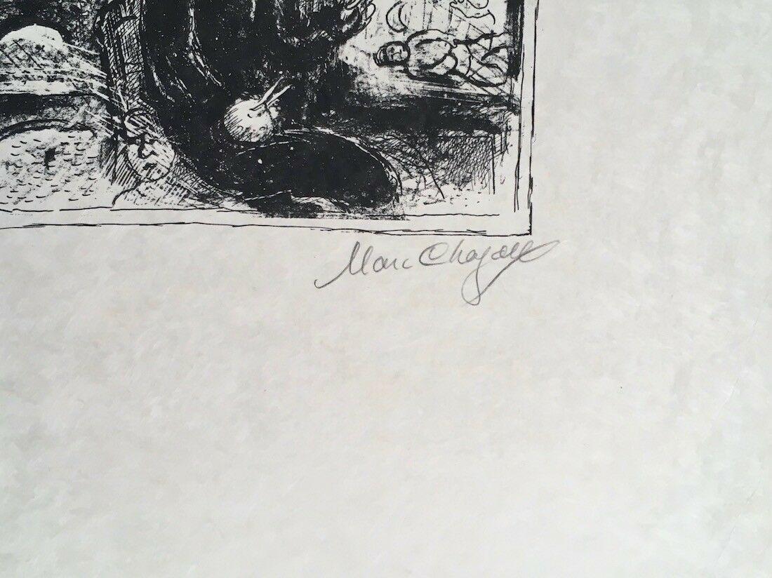 Painter at the Eiffel Tower (M.949) - Expressionist Print by Marc Chagall