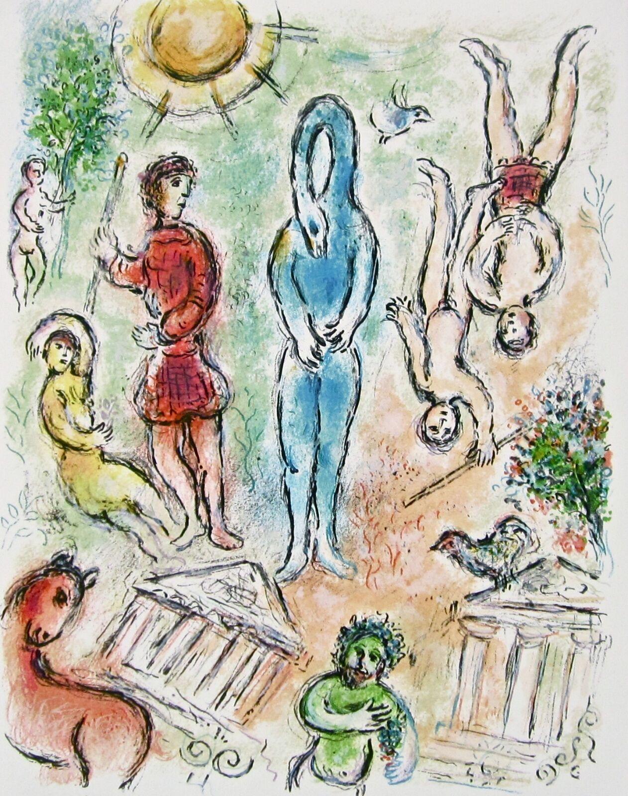 Marc Chagall Landscape Print - In Hell (The Odyssey Portfolio) 