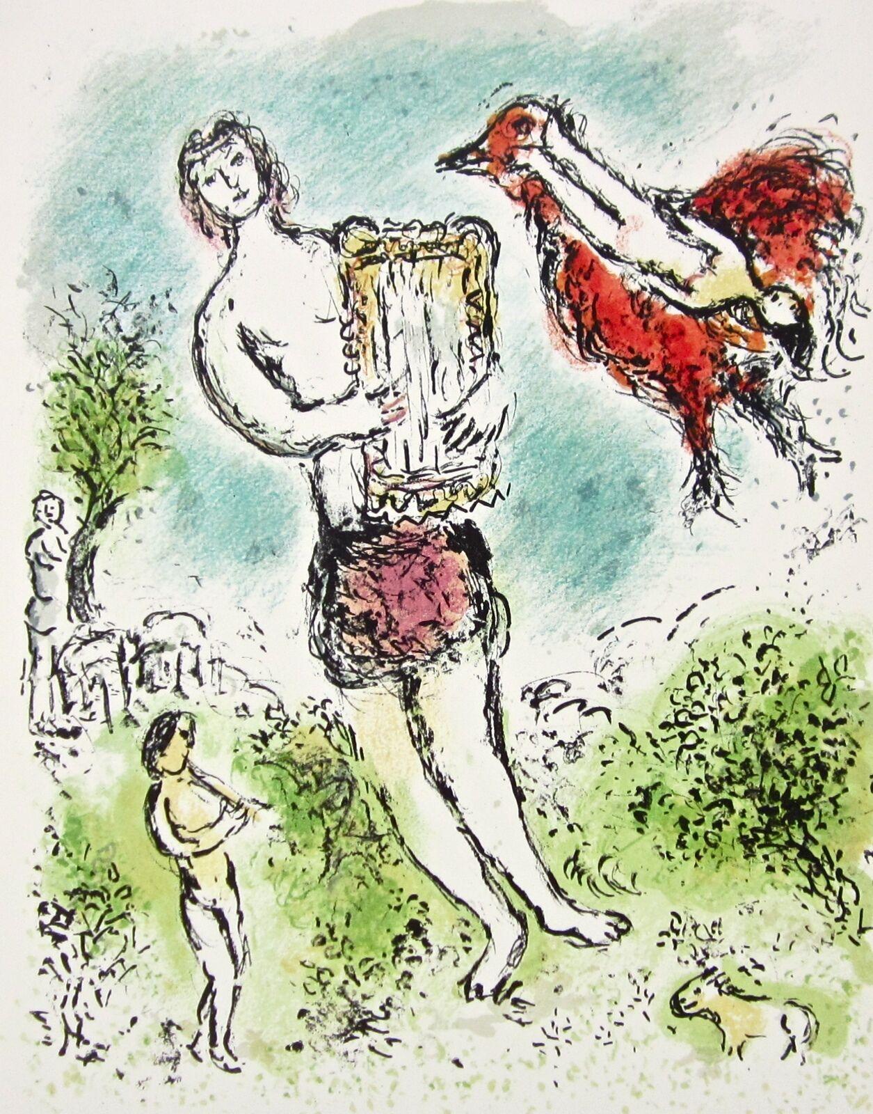Marc Chagall Figurative Print - Chagall, Theoclymenus, Homère: L'Odyssée