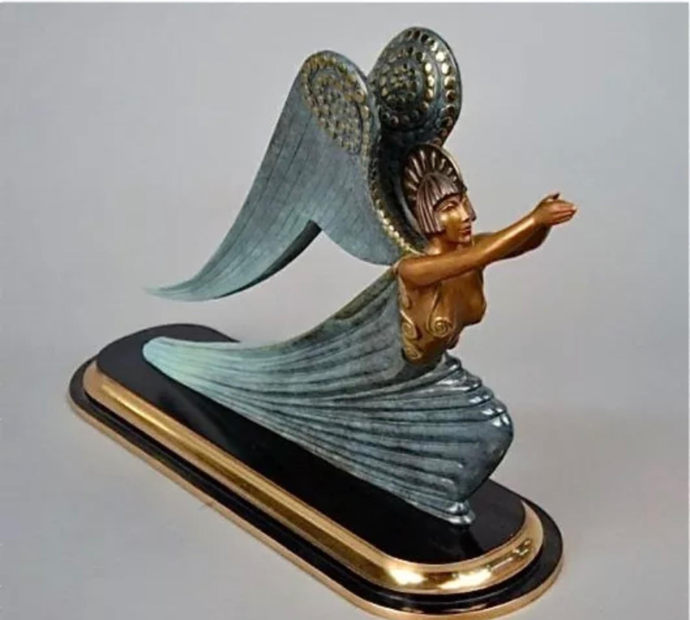 Angel - Sculpture by Erté