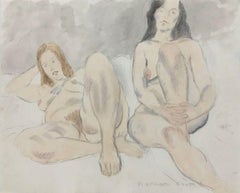 Two Nudes, Raphael Soyer