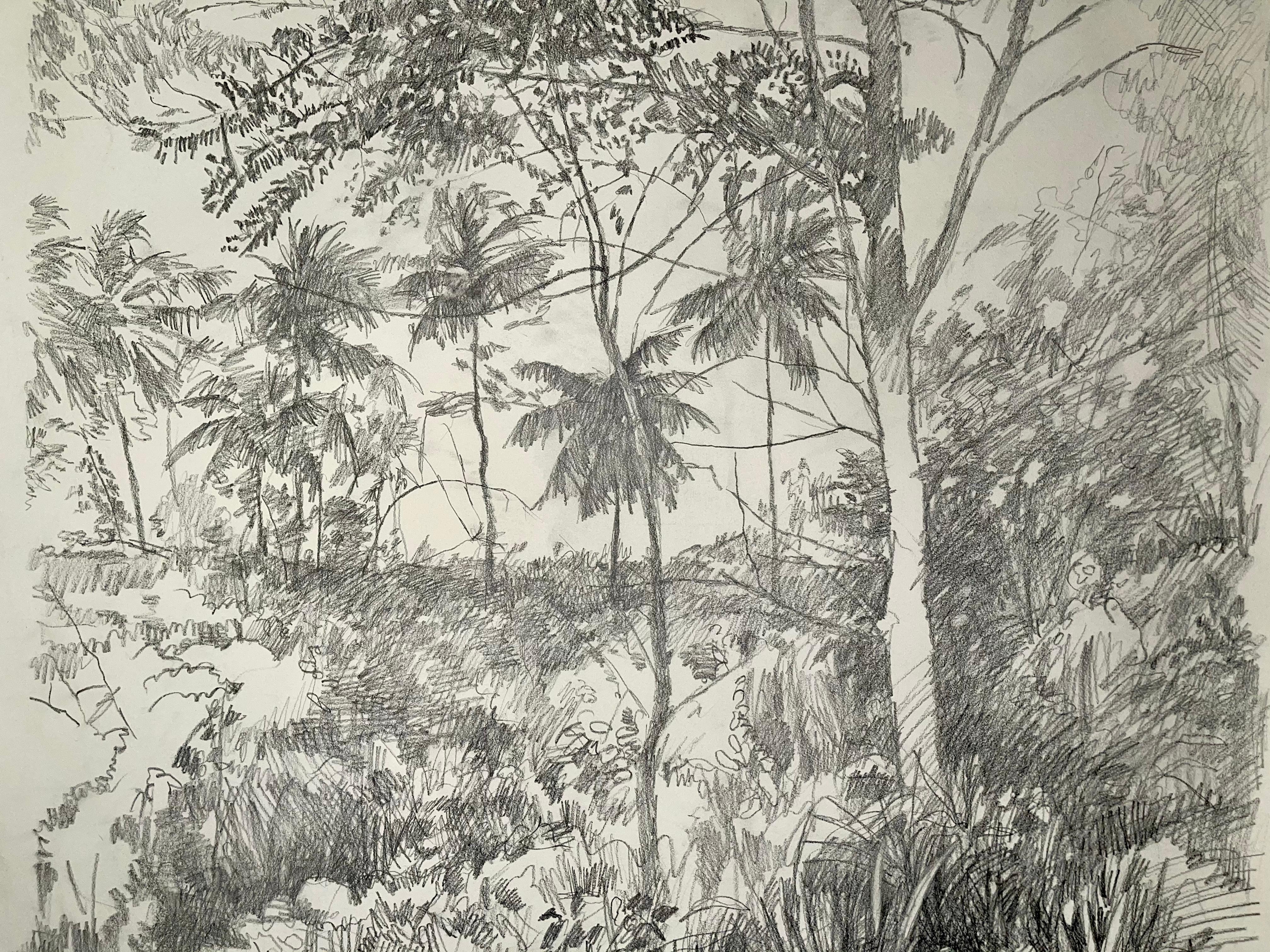 Ansicht auf dem Kirschbaumholz, Barbados (Surrealismus), Art, von Ian Hornak