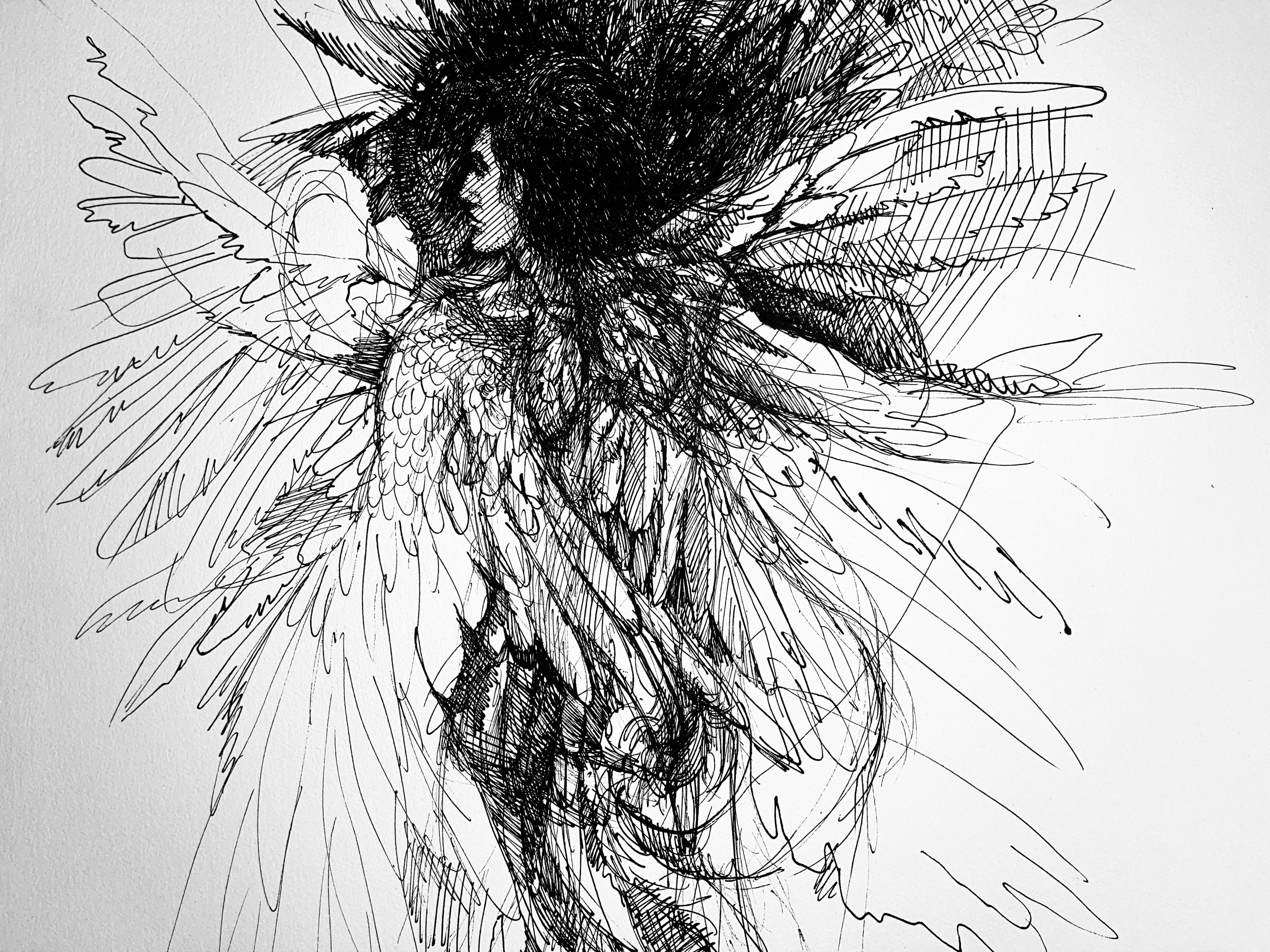 Senza titolo (Angelo, Gabriele) - Art Surrealismo di Ian Hornak