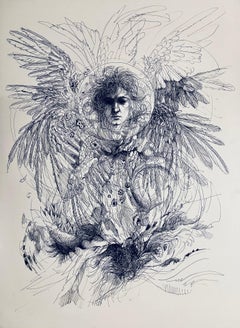 Surrealist Figurative Drawings and Watercolours