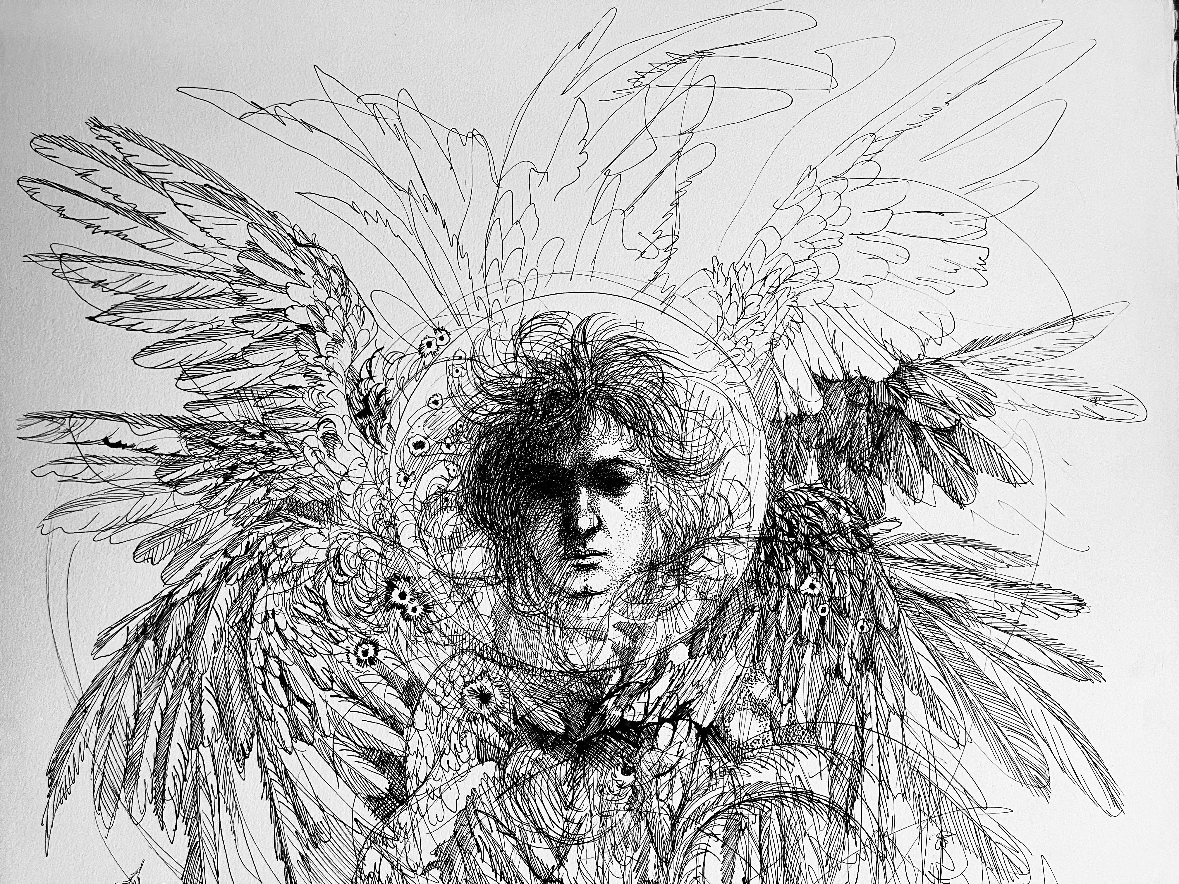 Untitled (Guardian Angel, Gabriel) - Art by Ian Hornak