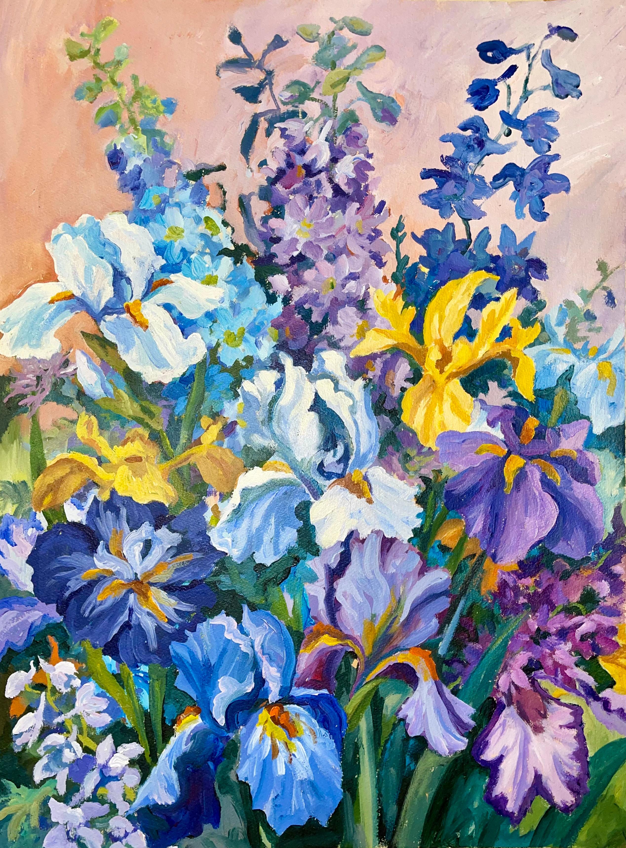 Landscape Painting Ian Hornak - Sans titre (Fleur d'étéotous)