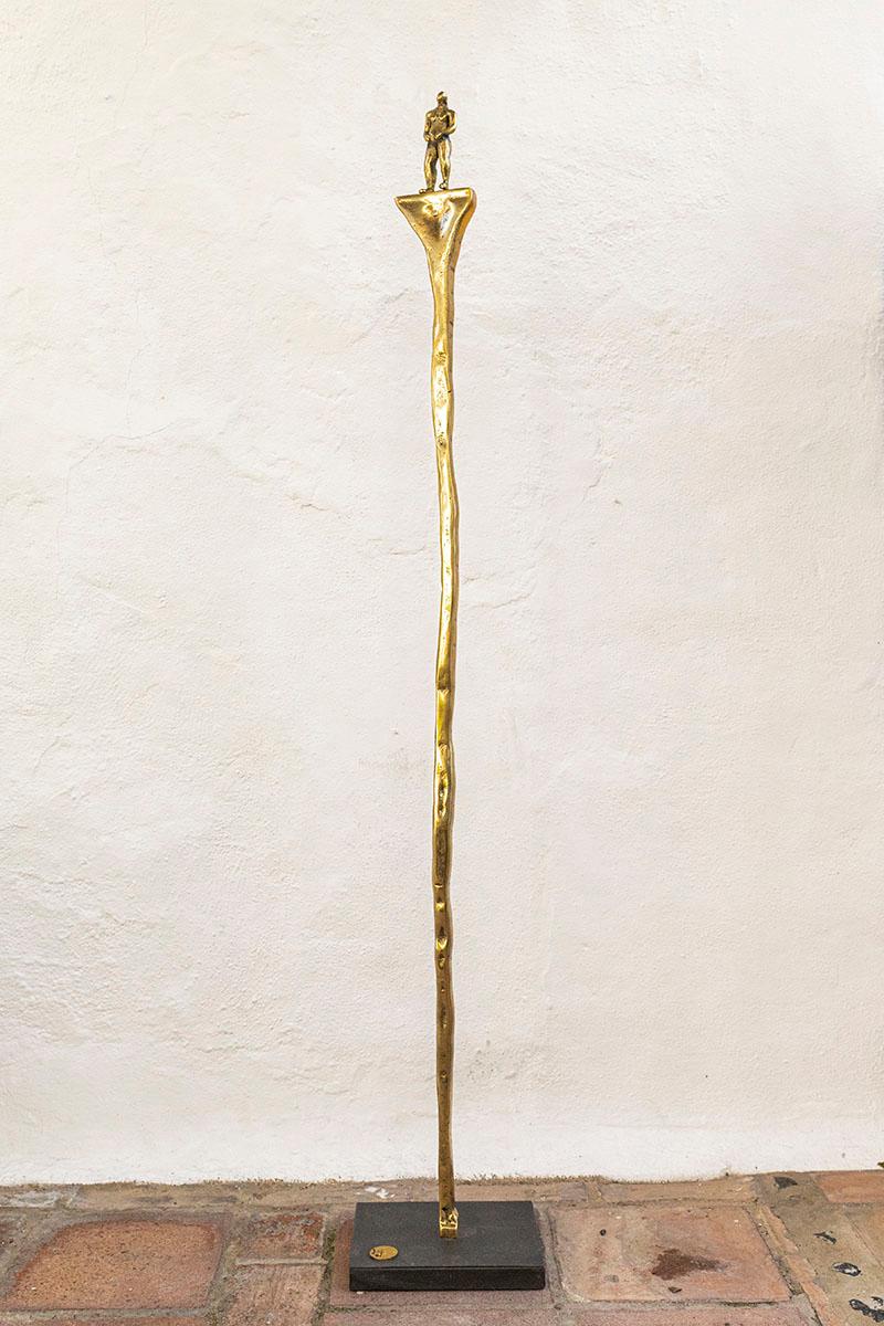 
Diese Skulptur  wurde von DM aus sandgegossenem Messing hergestellt.
Sein hoch anerkanntes Werk ist seit 1968 erhältlich.
Dieses Stück wird in unserer Gießerei und Werkstatt in Spanien handgefertigt, montiert und fertiggestellt.
vom Künstler David