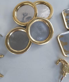 David Marshall Metal Ring Drink Mat C052 Handmade in Brass Aluminium