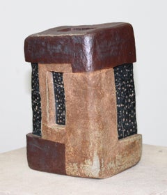 ""MONUMENT"", Skulptur, Ton, abstrakt, Geometrie, zeitgenössisch, Keramik, Stammeskunst